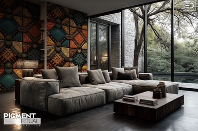 The Pigment Ritual Wallpaper Design