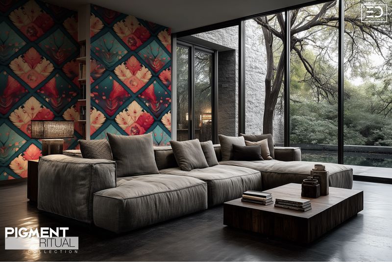The Pigment Ritual Wallpaper Design
