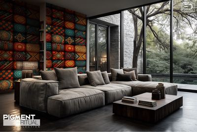 The Pigment Ritual Wallpaper Design