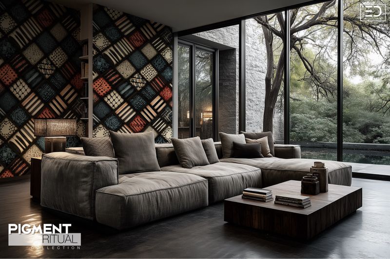 The Pigment Ritual Wallpaper Design