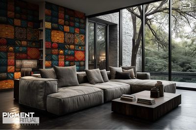 The Pigment Ritual Wallpaper Design