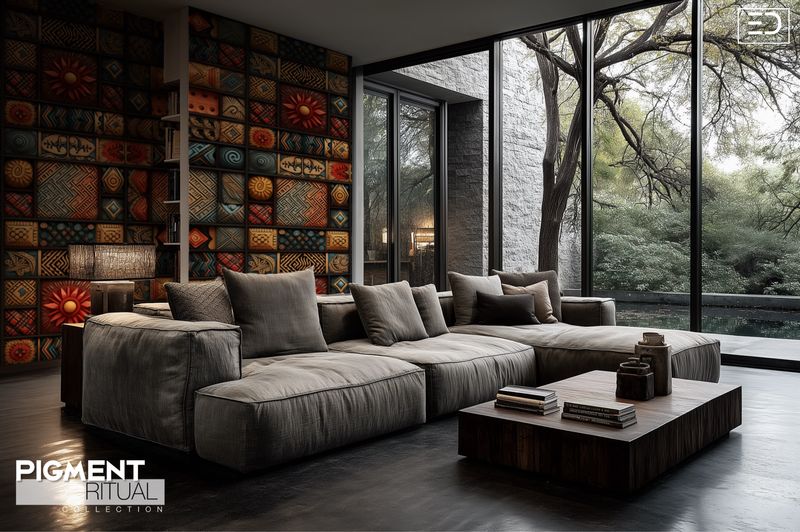 The Pigment Ritual Wallpaper Design