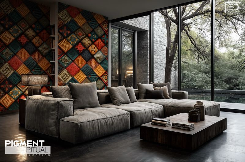 The Pigment Ritual Wallpaper Design