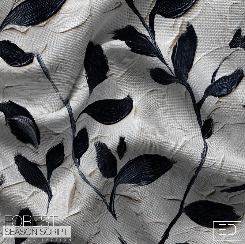 Tangled Still Fabric Design: Forest Season Script Collection