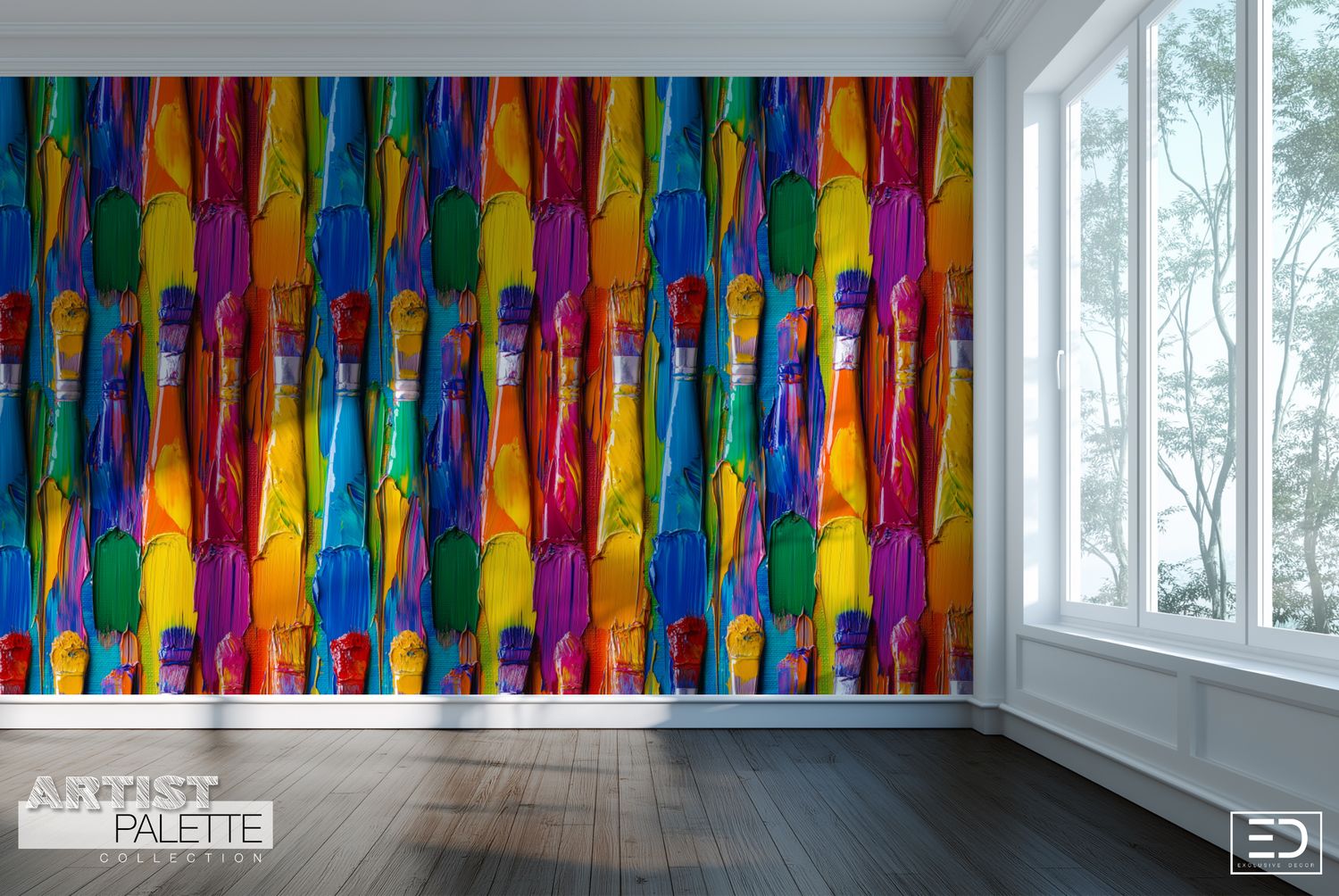 The Artist Palette Wallpaper Design