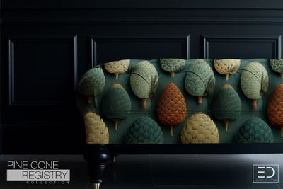 Pine Cone Registry Fabric Design