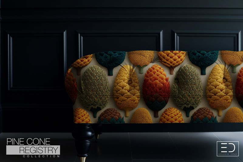Pine Cone Registry Fabric Design