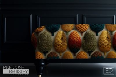 Pine Cone Registry Fabric Design