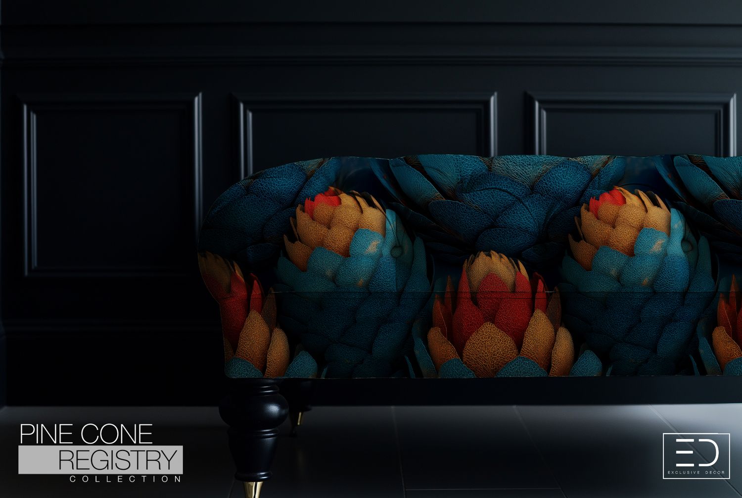 Pine Cone Registry Fabric Design