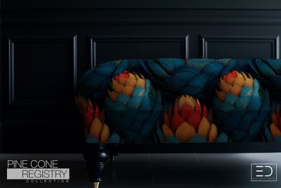 Pine Cone Registry Fabric Design