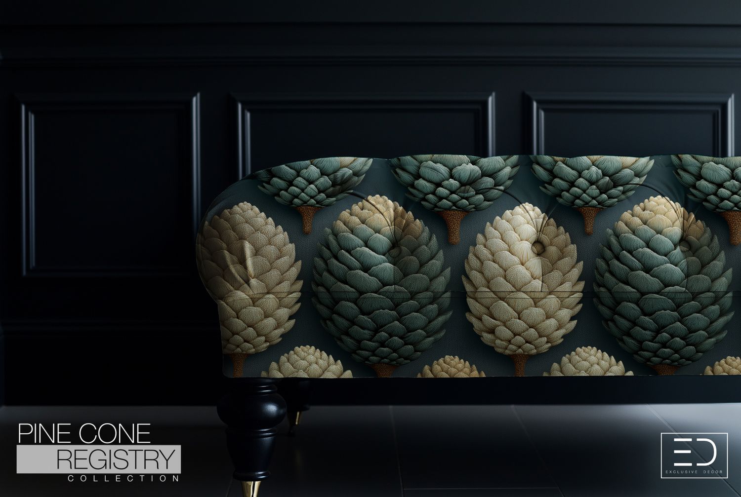 Pine Cone Registry Fabric Design