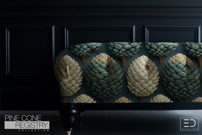 Pine Cone Registry Fabric Design