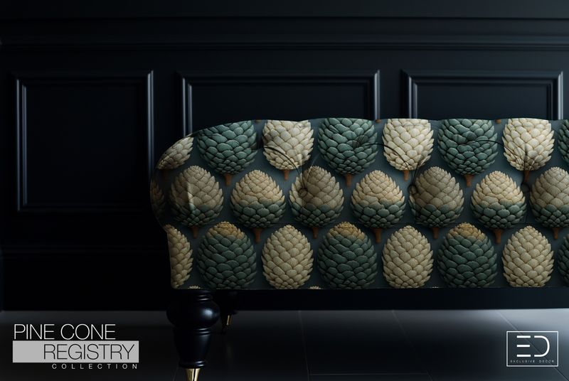 Pine Cone Registry Fabric Design