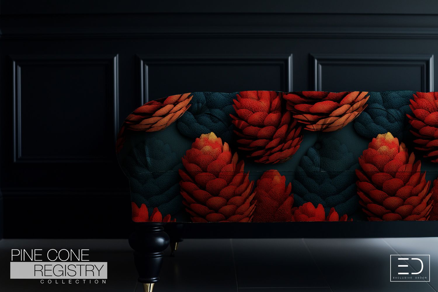 Pine Cone Registry Fabric Design