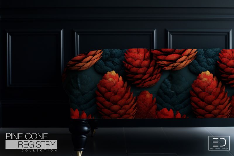 Pine Cone Registry Fabric Design