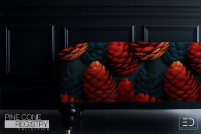Pine Cone Registry Fabric Design