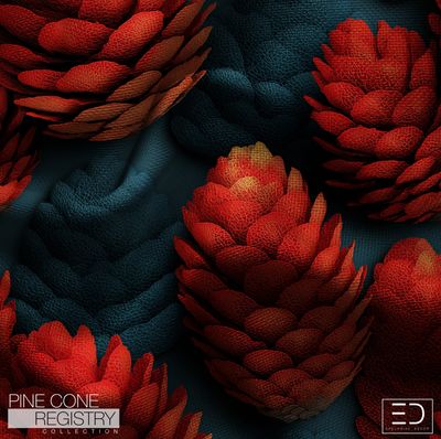 Pine Cone Registry Fabric Design