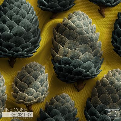 Pine Cone Registry Fabric Design