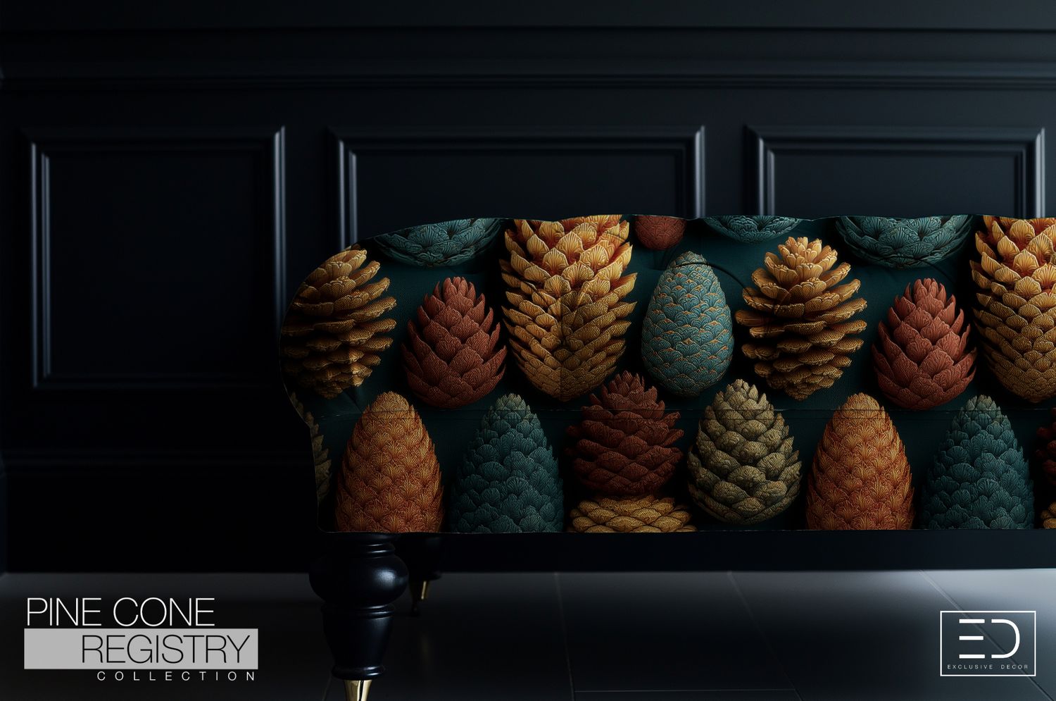 Pine Cone Registry Fabric Design