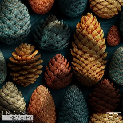 Pine Cone Registry Fabric Design