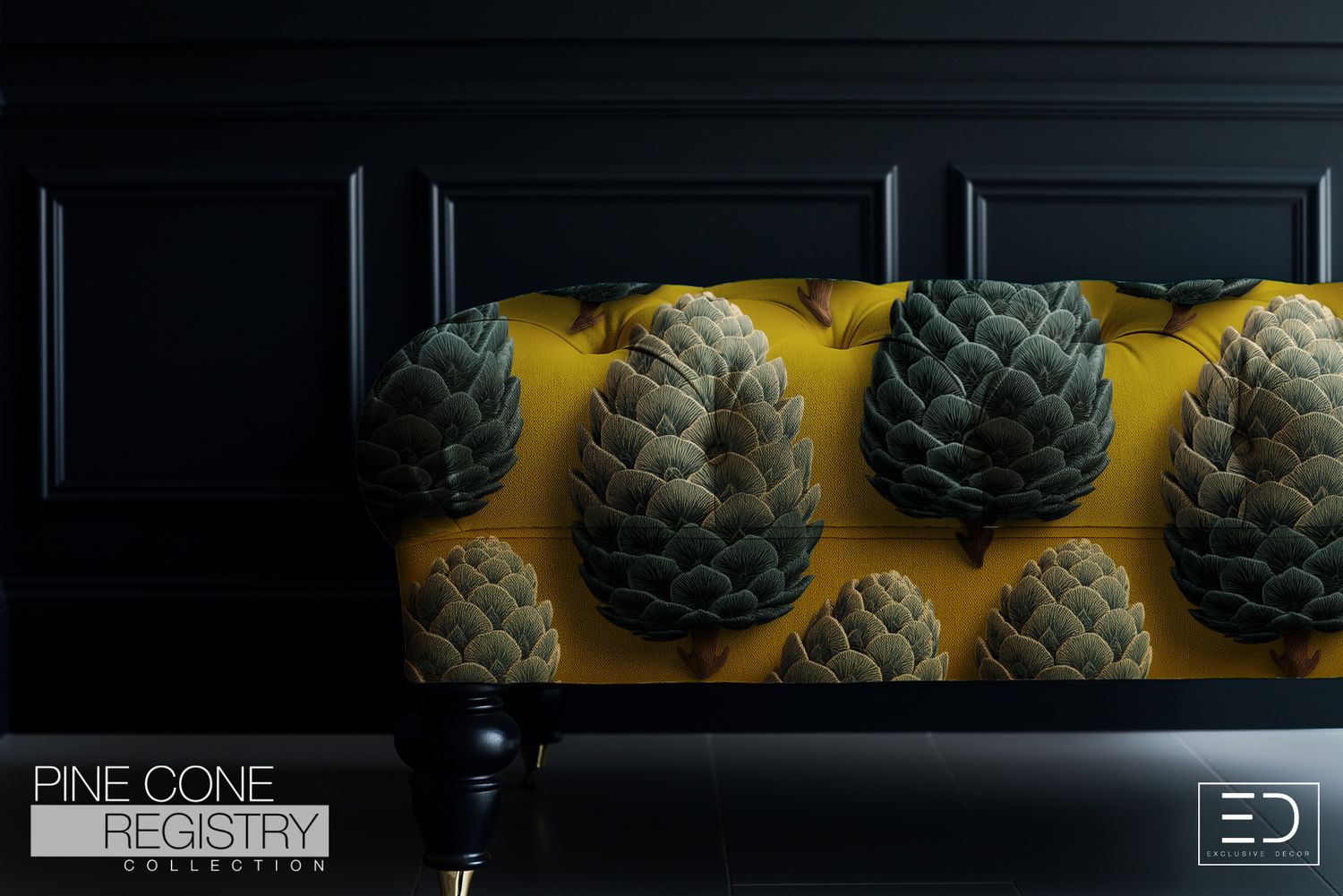 Pine Cone Registry Fabric Design