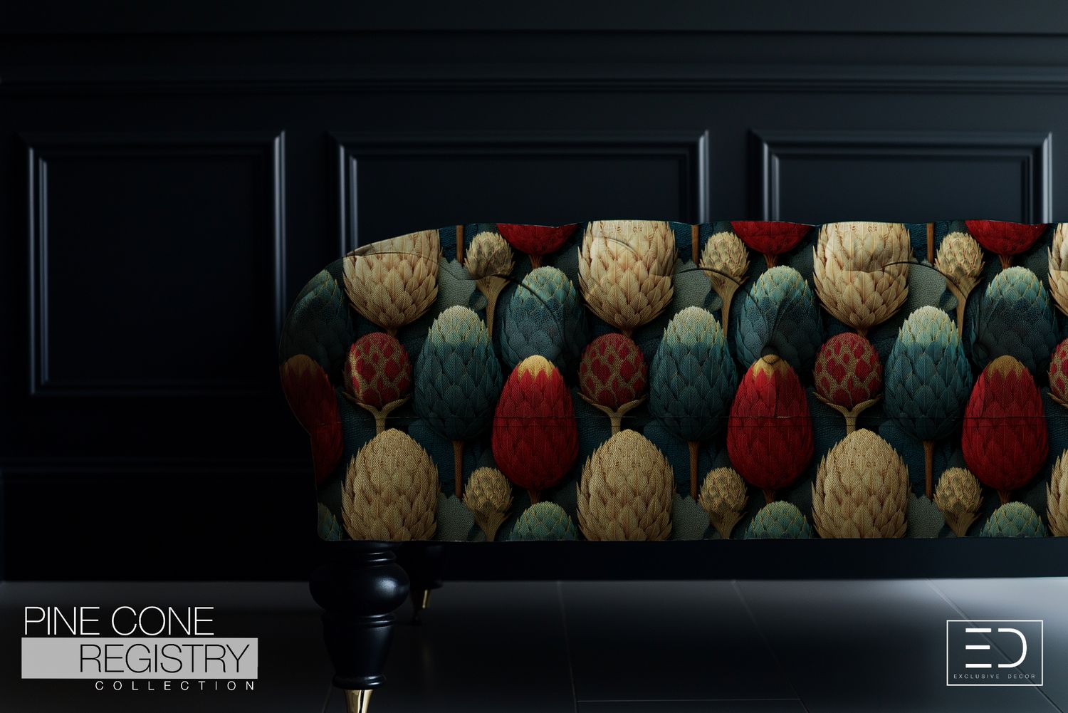 Pine Cone Registry Fabric Design