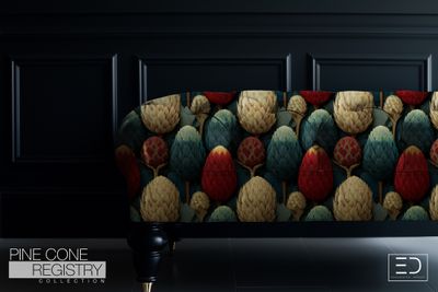 Pine Cone Registry Fabric Design