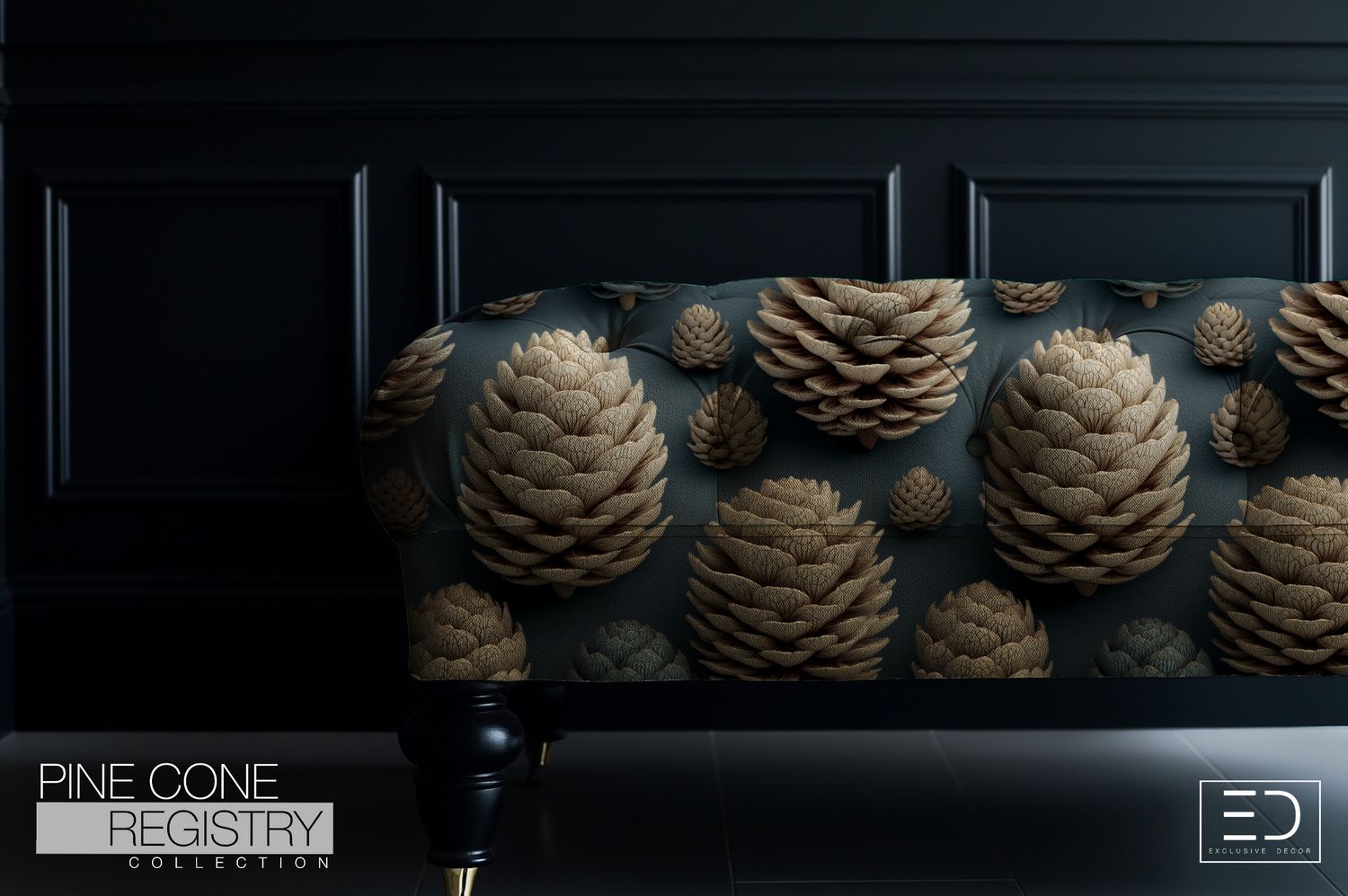 Pine Cone Registry Fabric Design