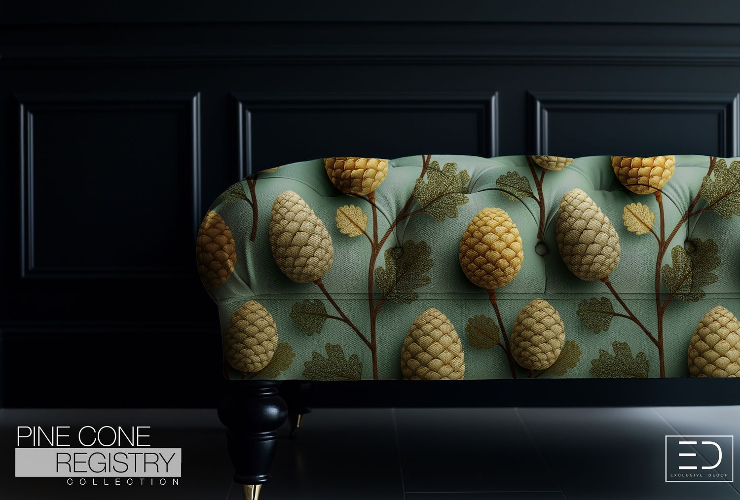 Pine Cone Registry Fabric Design