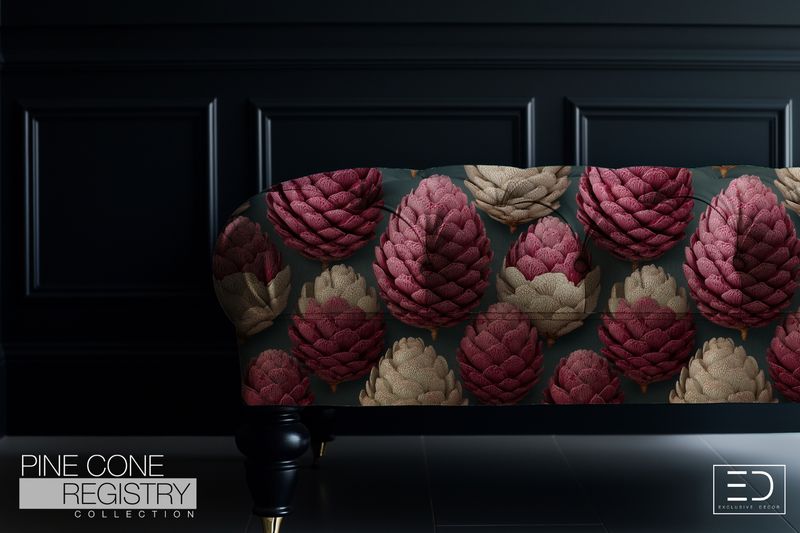 Pine Cone Registry Fabric Design
