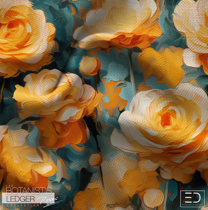 English Rose Frabric Design - The Botanist's Ledger