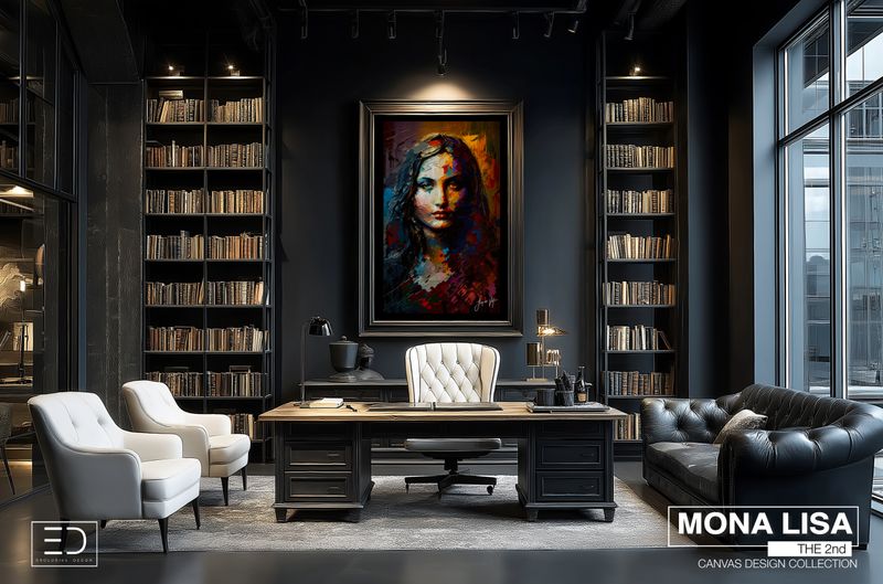 Mona Lisa the 2nd Canvas Design - Duality of balance (Summer and Winter)