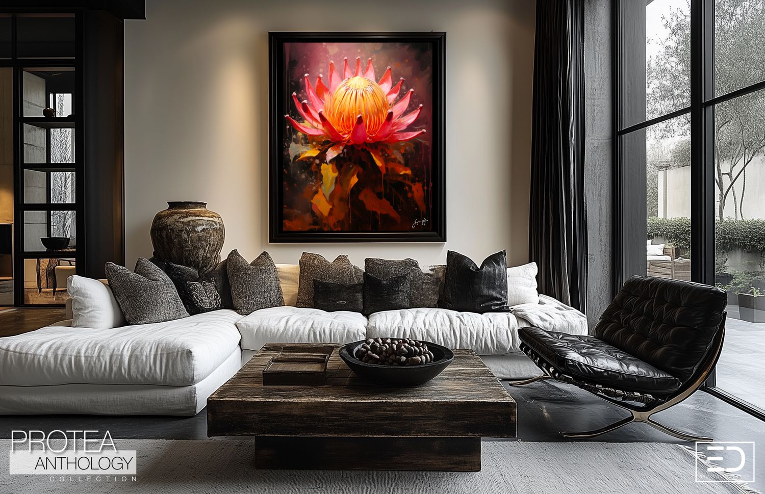 Autumn Protea Anthology Canvas Design - A0 Limited Edition