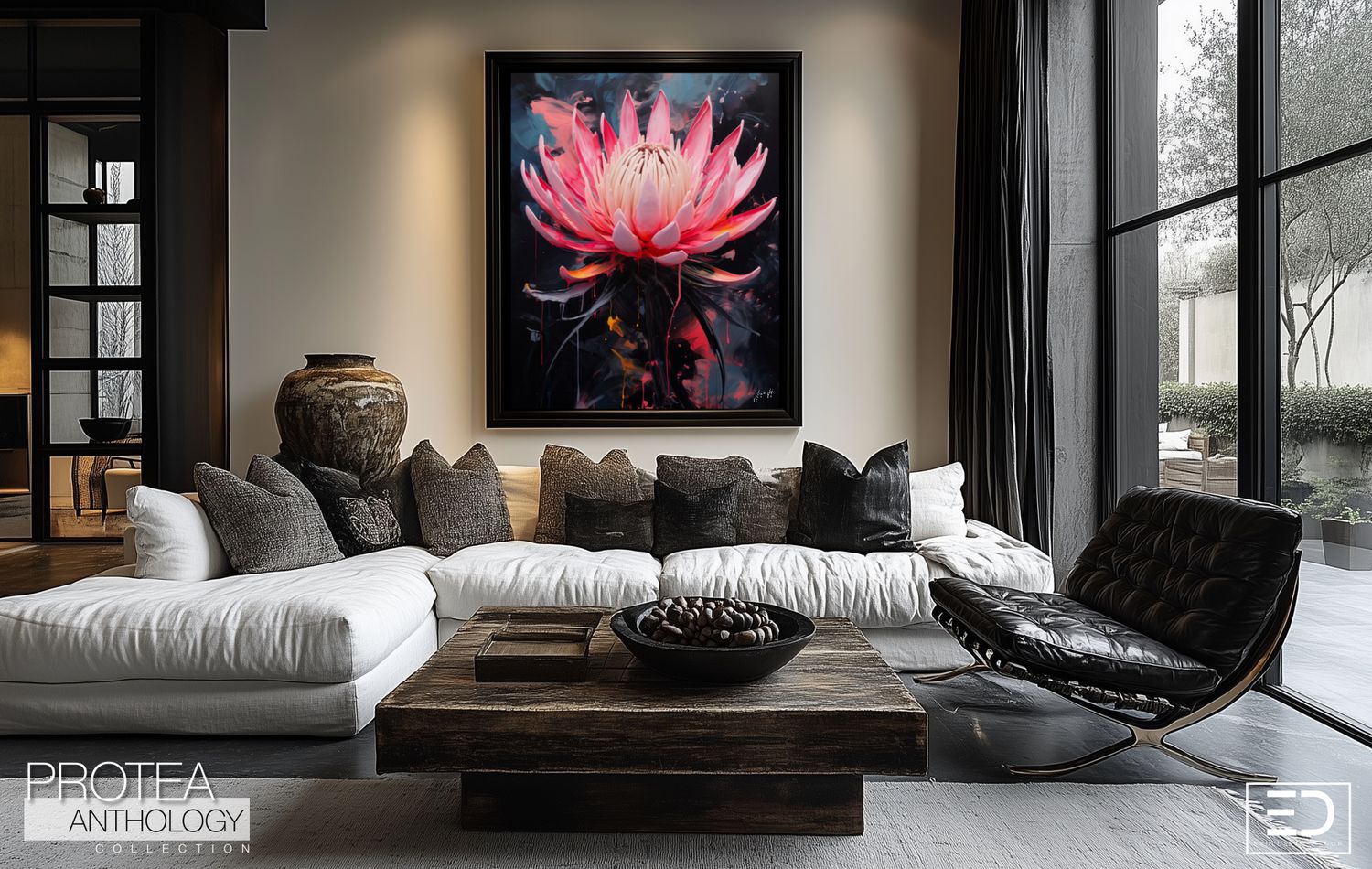 Protea Anthology Abstract Canvas Design