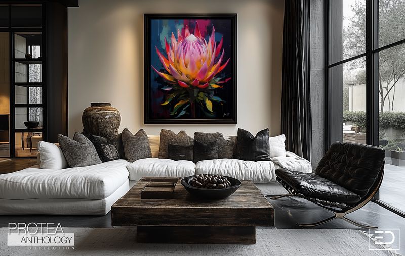 Protea Anthology Abstract Canvas Design