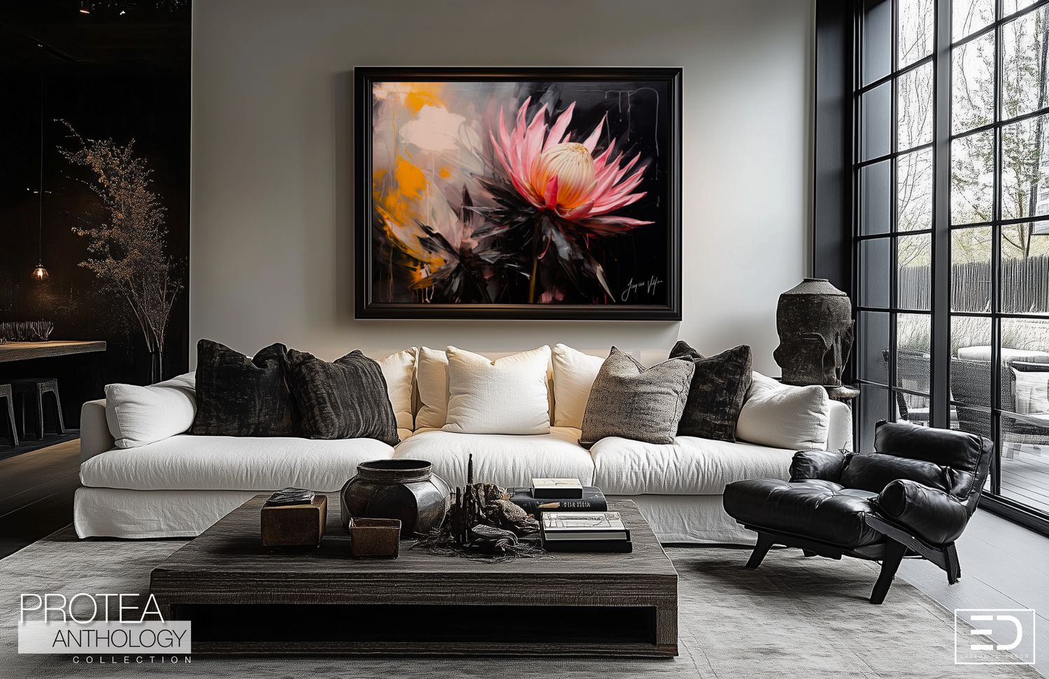 Protea Anthology Abstract Canvas Design