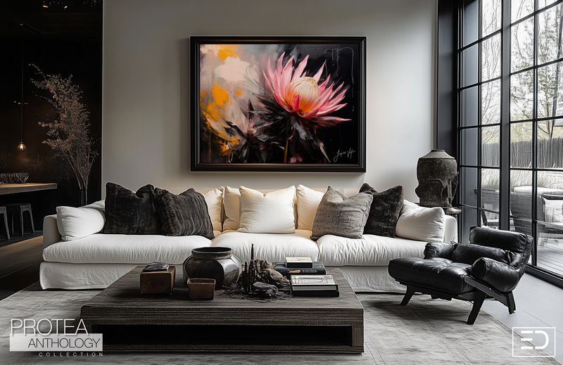 Protea Anthology Abstract Canvas Design