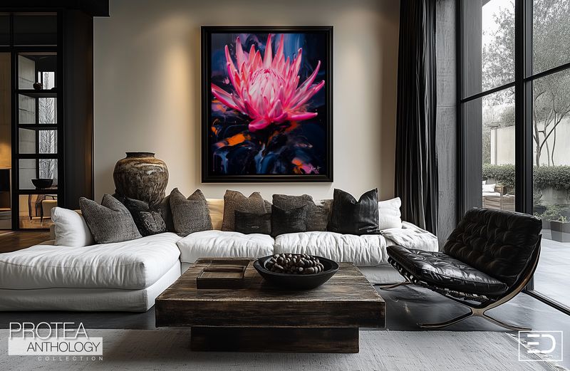 Protea Anthology Abstract Canvas Design