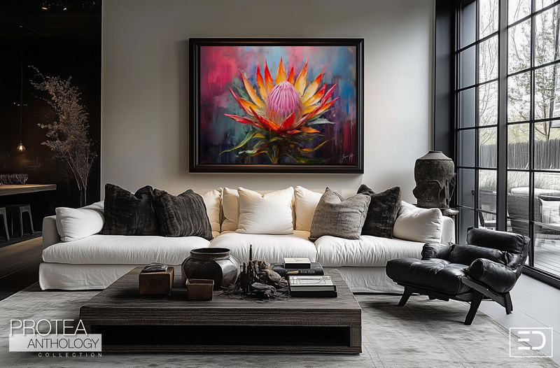 Protea Anthology Abstract Canvas Design