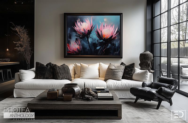 Protea Anthology Abstract Canvas Design
