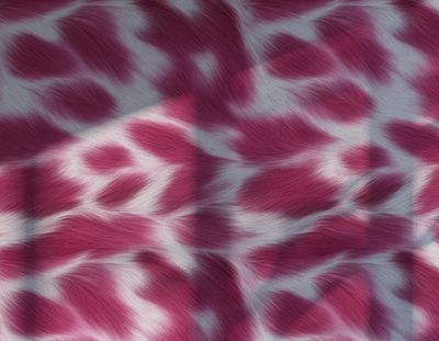 Nguni Skin Wallpaper - Magenta Process &amp; White