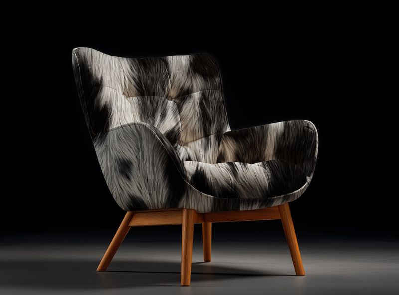 Nguni Skin Fabric - Brown Oil, Hazelnut &amp; Cream