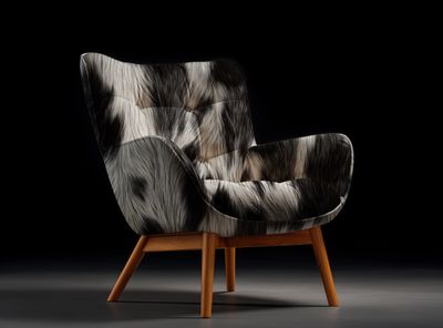 Nguni Skin Fabric - Brown Oil, Hazelnut &amp; Cream