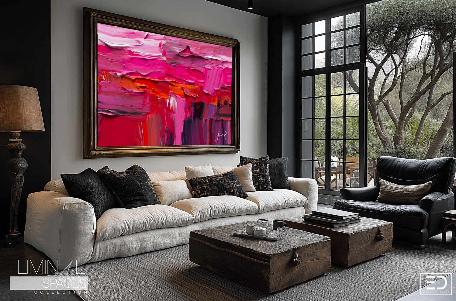 Liminal Spaces Abstract Art Canvas Print
