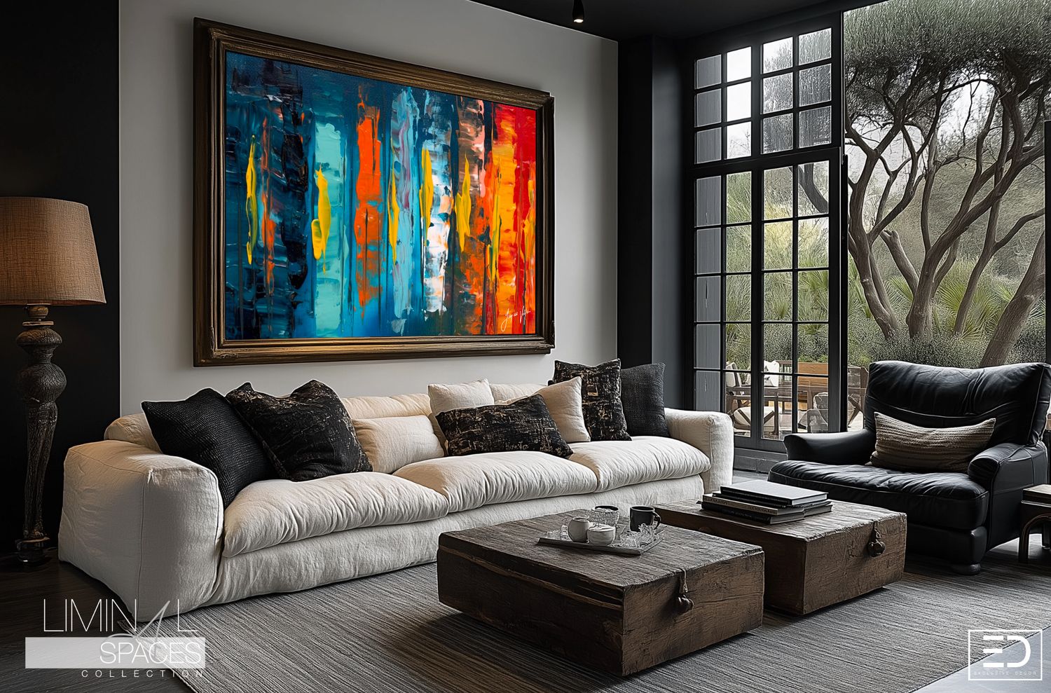 Liminal Spaces Abstract Art Canvas Print
