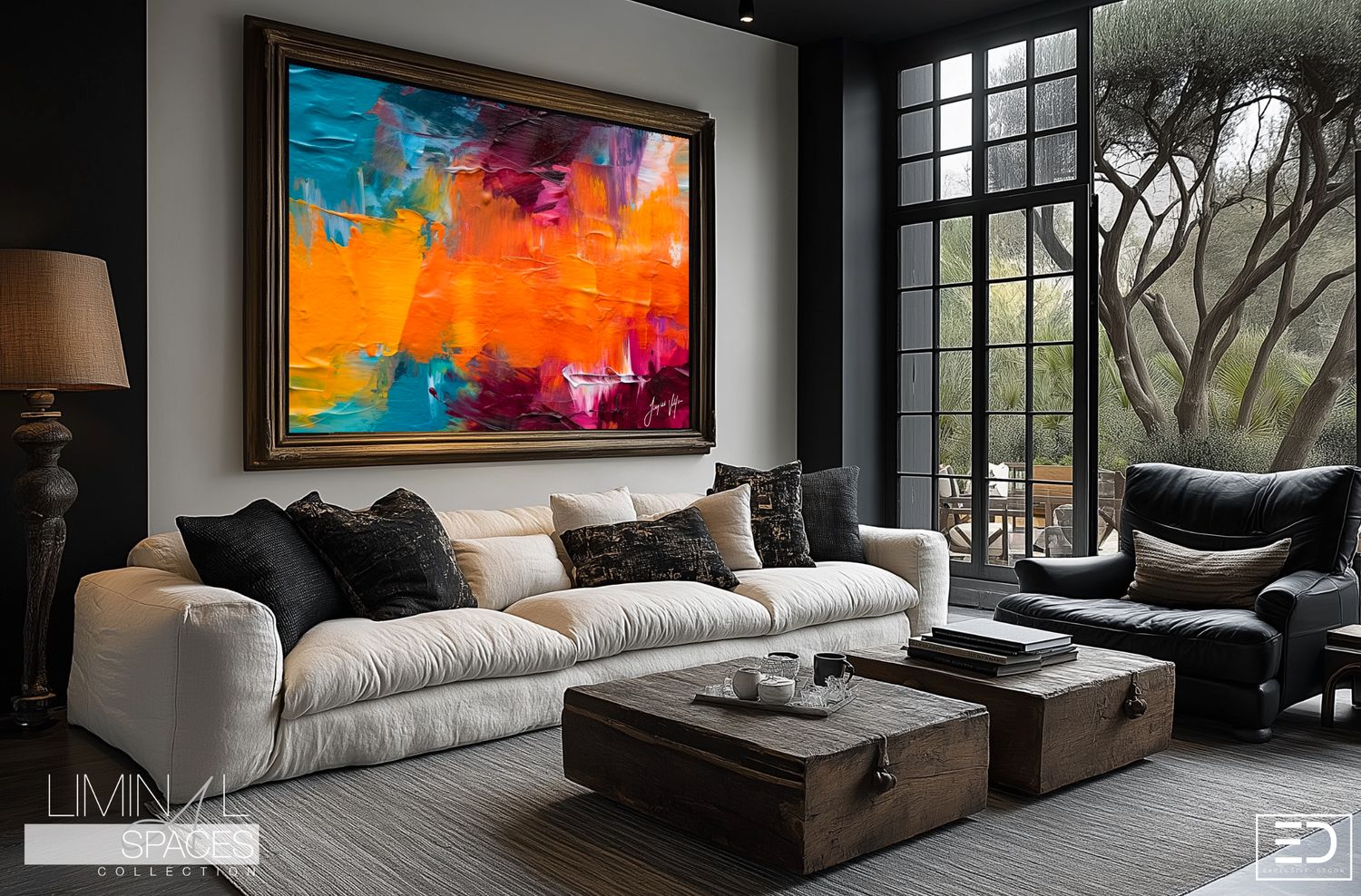 Liminal Spaces Abstract Art Canvas Print