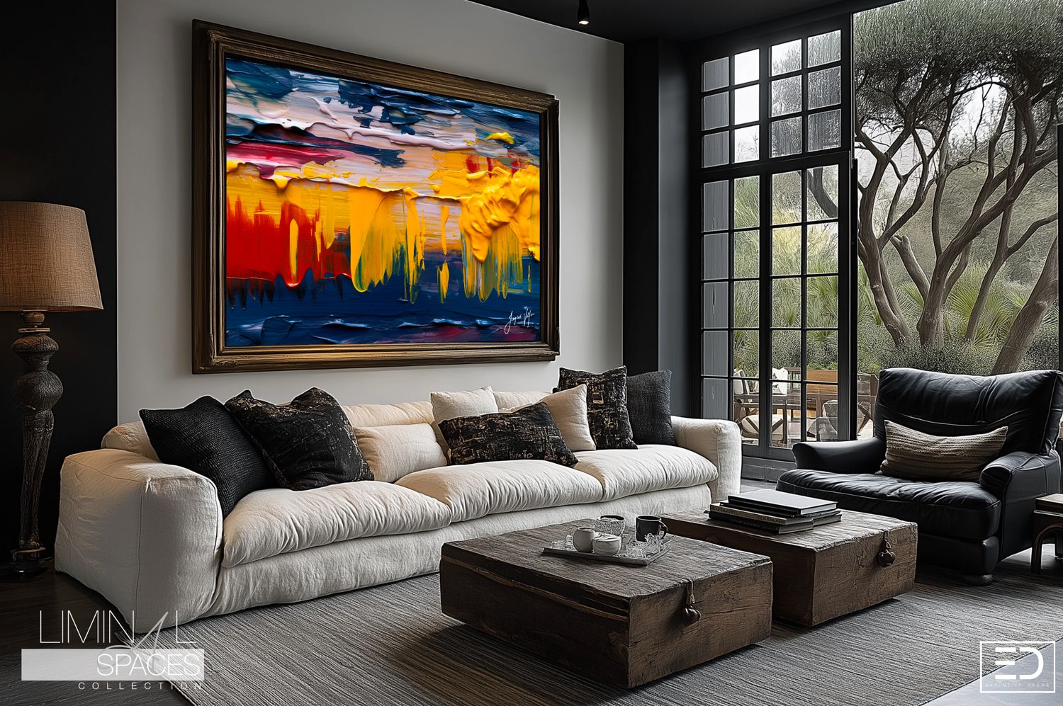 Liminal Spaces Abstract Art Canvas Print