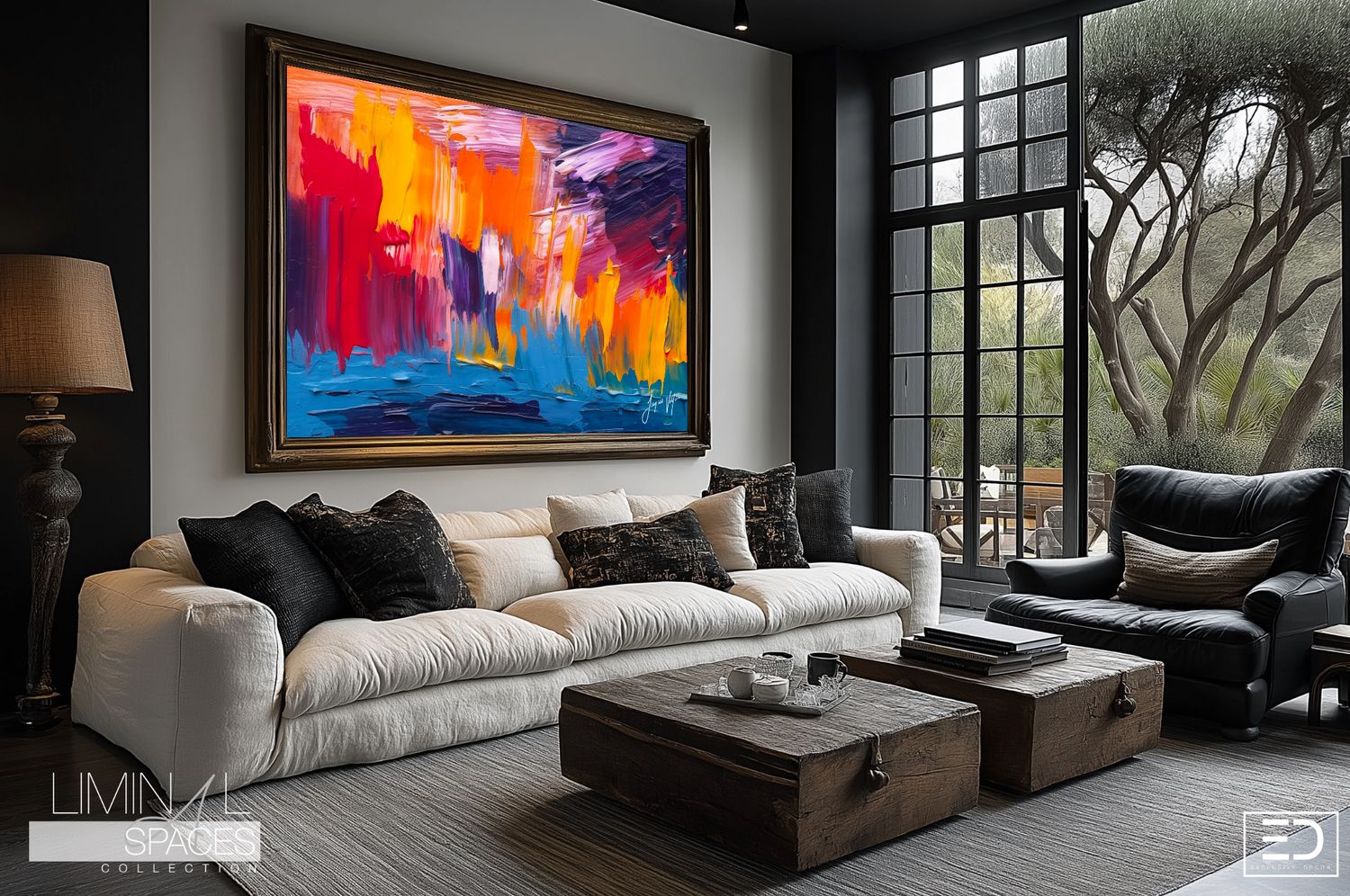 Liminal Spaces Abstract Art Canvas Print