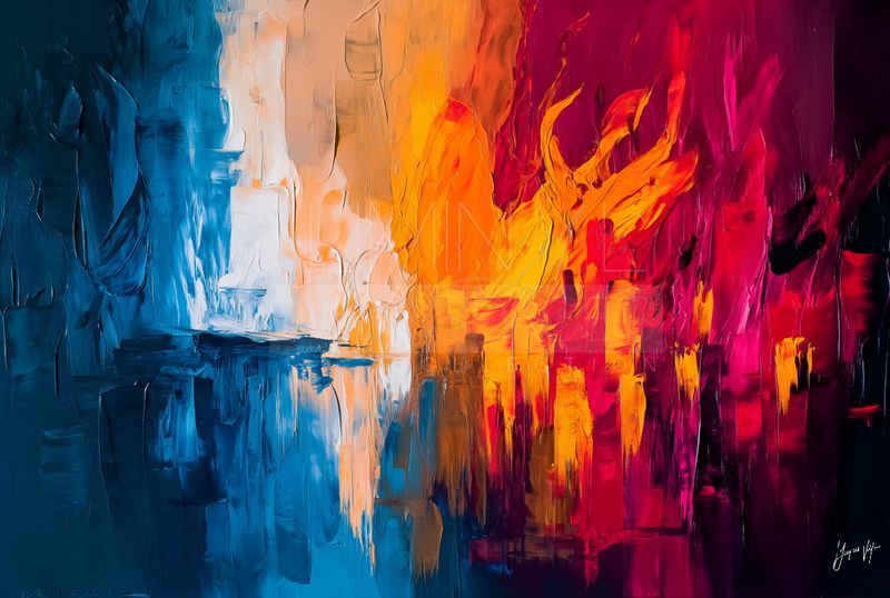 Liminal Spaces Abstract Art Canvas Print