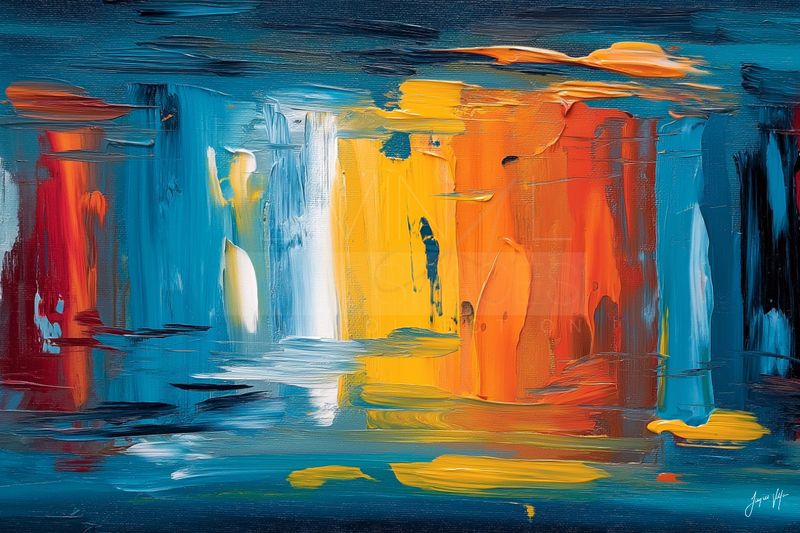 Liminal Spaces Abstract Art Canvas Print